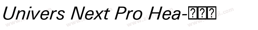 Univers Next Pro Hea字体转换